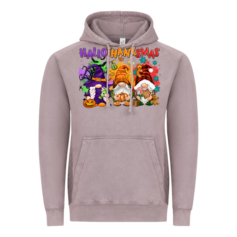Hallothanksmas Gnomes Vintage Hoodie by NancyCooperArtShop | Teevron