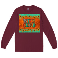 Burgundy western wild child Long Sleeve Tee - Jasminsmagicworld