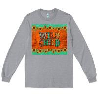 Heather Grey western wild child Long Sleeve Tee - Jasminsmagicworld