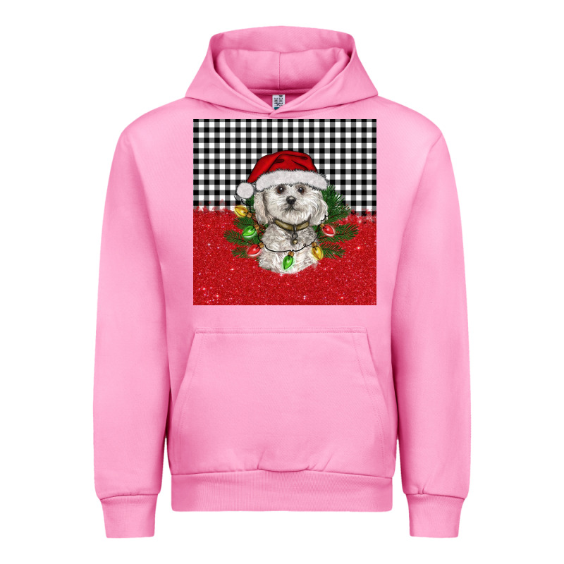 Christmas Bichon Frise Dog Urban Hoodie by BarkalooDesign | Teevron