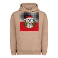 Pigment Burro Christmas Bichon frise dog Urban Hoodie - BarkalooDesign