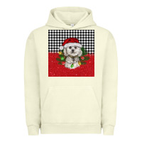 Pigment Pistachio Christmas Bichon frise dog Urban Hoodie - BarkalooDesign