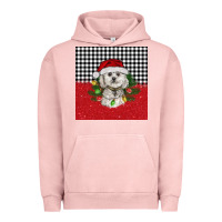 Pigment Salmon Christmas Bichon frise dog Urban Hoodie - BarkalooDesign