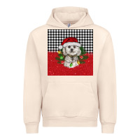 Sandshell Christmas Bichon frise dog Urban Hoodie - BarkalooDesign