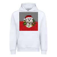 White Christmas Bichon frise dog Urban Hoodie - BarkalooDesign