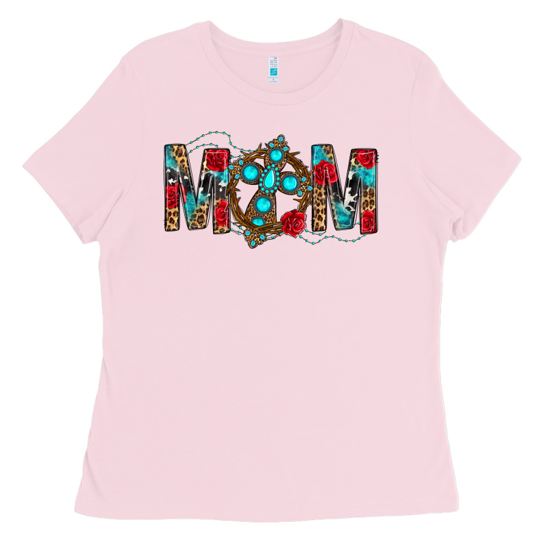 Western Mom With Cross Ladies Tee by BundleAndBundleShop | Teevron