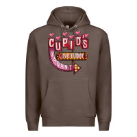 Coffee Valentines Day Cupid's Love Lodge Premium Hoodie - FaDigitalArtStudio
