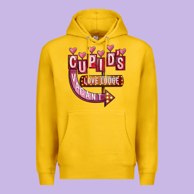 Valentines Day Cupid's Love Lodge Premium Hoodie Designed By Fadigitalartstudio