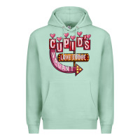 Seafoam Valentines Day Cupid's Love Lodge Premium Hoodie - FaDigitalArtStudio