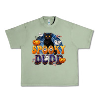 Oil Green Spooky Dude Urban Heavy Tee - texasbilliewilder