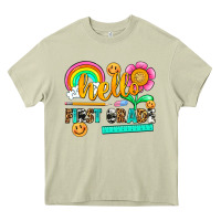 Mossy hello first grade Heavy Core Tee - NancyCooperArtShop