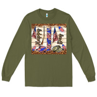 Army Green happy memorial day Long Sleeve Tee - TumblerDesignByShophia