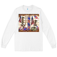 White happy memorial day Long Sleeve Tee - TumblerDesignByShophia