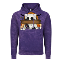 Cloud Purple Personalized Halloween Ghost Cat Vintage Hoodie - texasbilliewilder