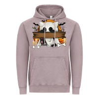 Vintage Zinc Personalized Halloween Ghost Cat Vintage Hoodie - texasbilliewilder