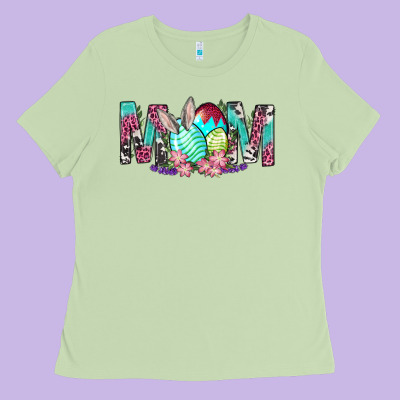 Western Mom With Easter Ladies Tee Designed By Bundleandbundleshop