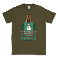 Army Green German shepherd dog Christmas Classic Tee - Bettercallsaul