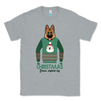 Heather Grey German shepherd dog Christmas Classic Tee - Bettercallsaul