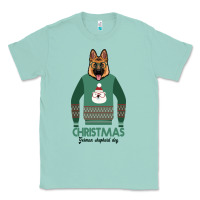 Seafoam German shepherd dog Christmas Classic Tee - Bettercallsaul