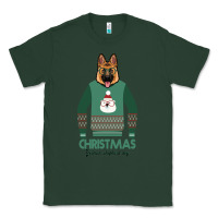 Sports Green German shepherd dog Christmas Classic Tee - Bettercallsaul
