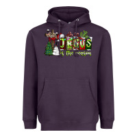 Plum jesus İs the reason Heavyweight Hoodie - CowhideDigitalArt