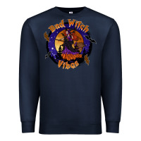 Navy bad witch vibes Premium Sweatshirt - SublimationCraftShop