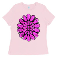 Bubblegum Pink pink gemstone Ladies Tee - RanaPortraitStore