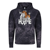 Cloud Black hope white ribbon lung cancer nails Vintage Hoodie - NancyCooperArtShop