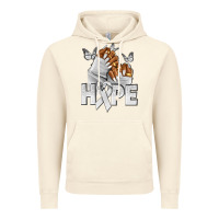 Vintage Artic hope white ribbon lung cancer nails Vintage Hoodie - NancyCooperArtShop