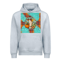 Heather Grey fall bull skull Urban Hoodie - BarkalooDesign
