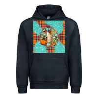 Navy fall bull skull Urban Hoodie - BarkalooDesign