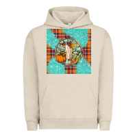 Pigment French Oak fall bull skull Urban Hoodie - BarkalooDesign