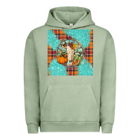 Pigment Oil Green fall bull skull Urban Hoodie - BarkalooDesign
