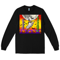 Black happy halloween Long Sleeve Tee - TumblerDesignByShophia