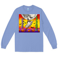 Colony Blue happy halloween Long Sleeve Tee - TumblerDesignByShophia