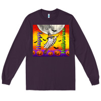 Plum happy halloween Long Sleeve Tee - TumblerDesignByShophia