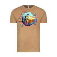Vintage Camel summer time skeleton surfing Vintage Tee - NancyCooperArtShop
