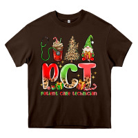Chocolate Brown pct patient care technician christmas Heavy Core Tee - MaliasSmallBusiness