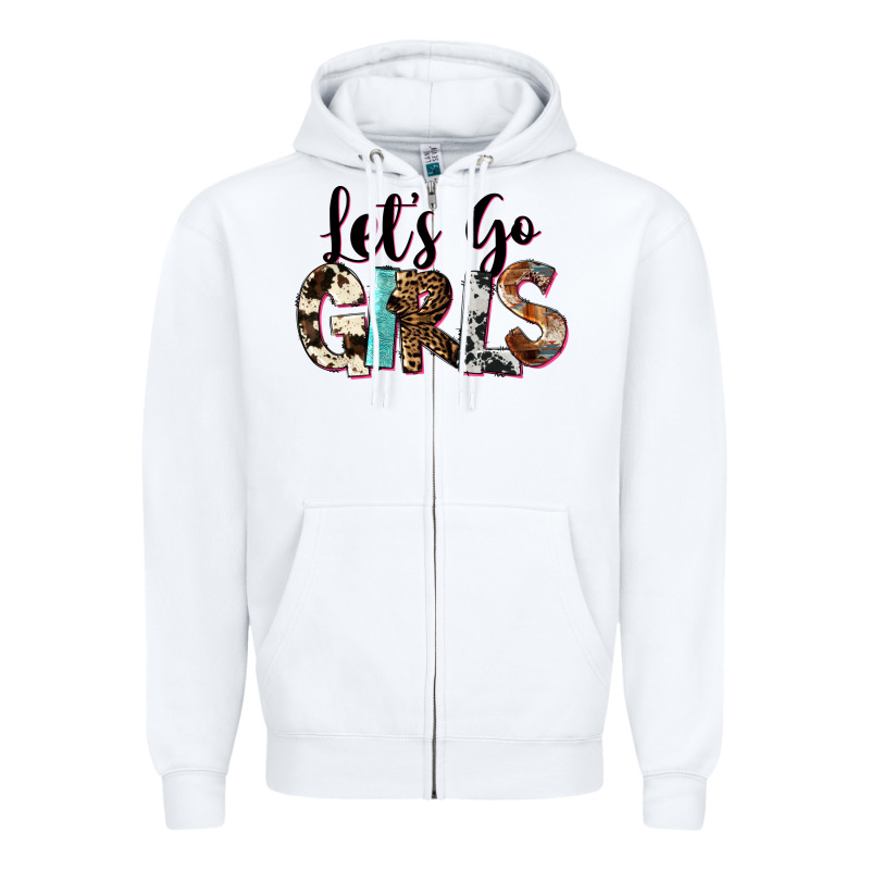 Let's Go Girls Zipper Hoodie by FaDigitalArtStudio | Teevron
