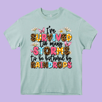 I've Survived Too Many Storms Heavy Core Tee Designed By Jahusdesignshop