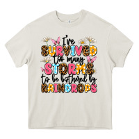 Cream i've survived too many storms Heavy Core Tee - JahusDesignShop
