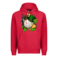 Cardinal st.patrick's day volleyball Premium Hoodie - FaDigitalArtStudio