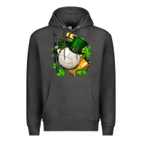 Charcoal Heather st.patrick's day volleyball Premium Hoodie - FaDigitalArtStudio