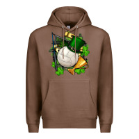 Chestnut st.patrick's day volleyball Premium Hoodie - FaDigitalArtStudio