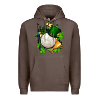 Coffee st.patrick's day volleyball Premium Hoodie - FaDigitalArtStudio