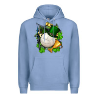 Colony Blue st.patrick's day volleyball Premium Hoodie - FaDigitalArtStudio