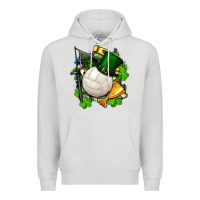 Dove Grey st.patrick's day volleyball Premium Hoodie - FaDigitalArtStudio
