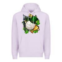 Lilac st.patrick's day volleyball Premium Hoodie - FaDigitalArtStudio