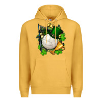 Mustard st.patrick's day volleyball Premium Hoodie - FaDigitalArtStudio