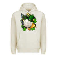 Oatmeal Heather st.patrick's day volleyball Premium Hoodie - FaDigitalArtStudio